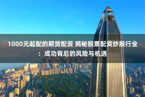 1000元起配的期货配资 揭秘股票配资炒股行业：成功背后的风险与机遇
