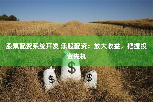 股票配资系统开发 乐股配资：放大收益，把握投资先机